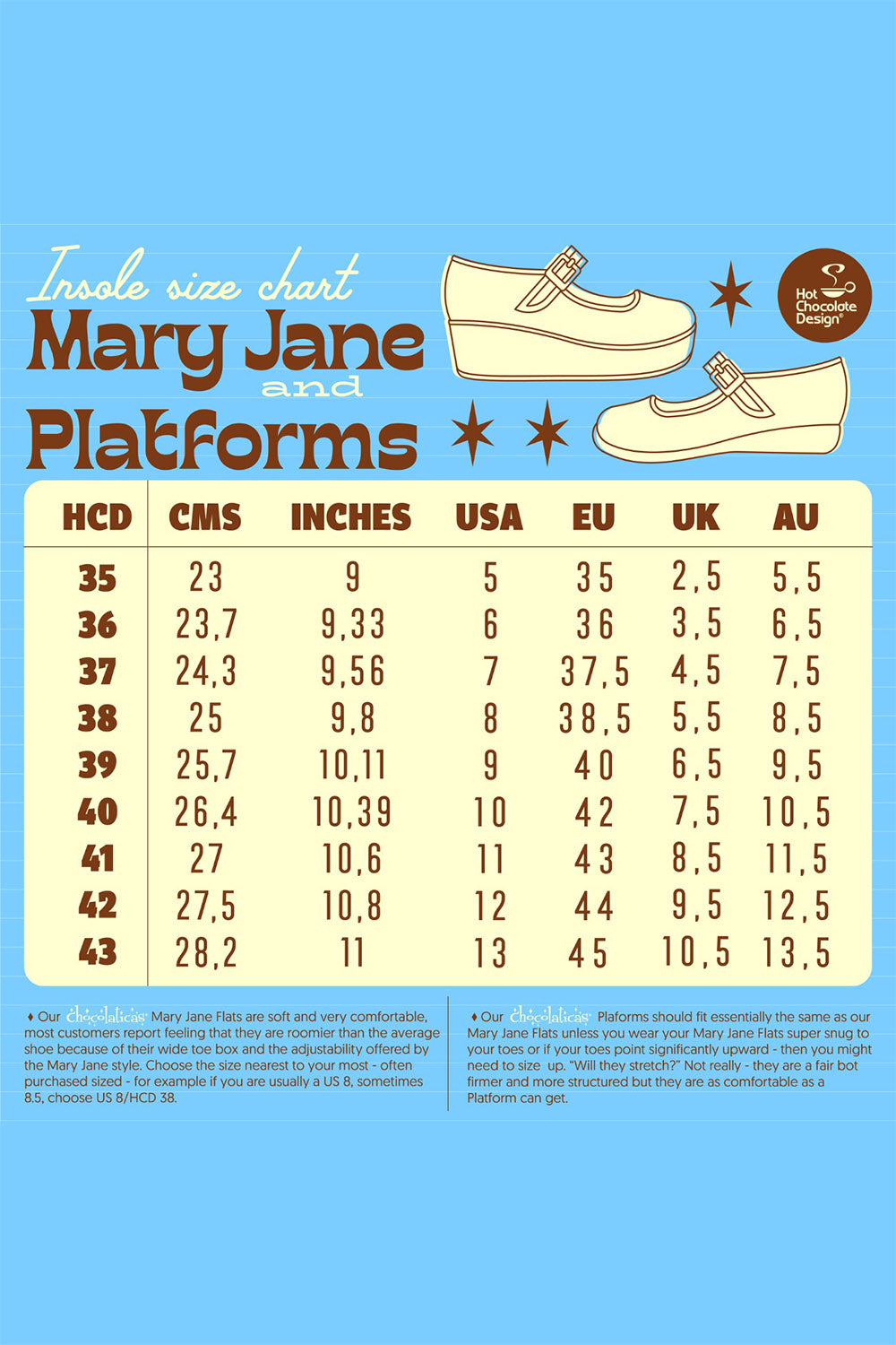 Chocolaticas® Nightmare Women's Mary Jane Platform