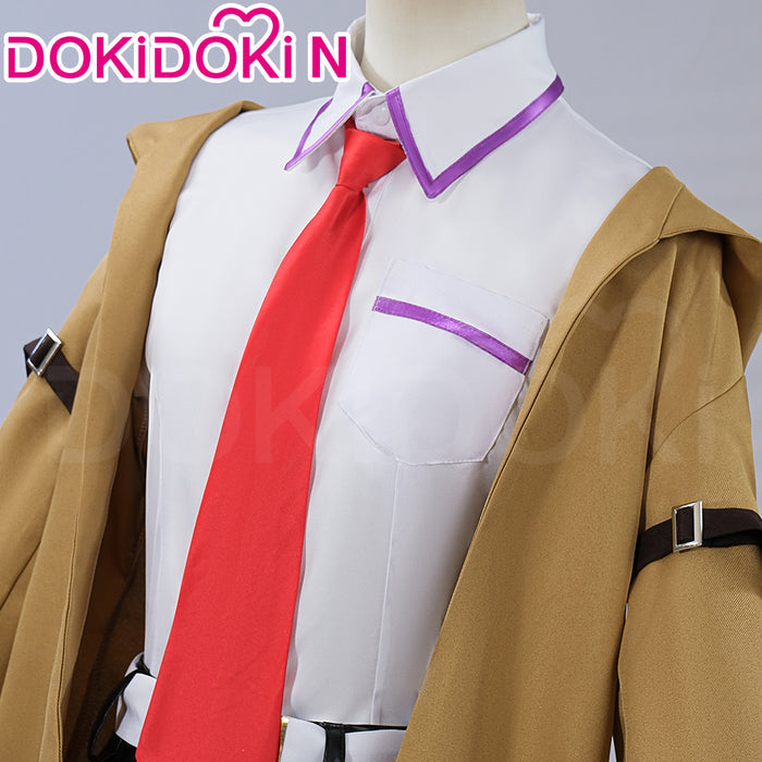 【Size S-2XL】DokiDoki-N Anime Game Steins ; Gate Cosplay Makise Kurisu Costume SteinsGate Steins Gate