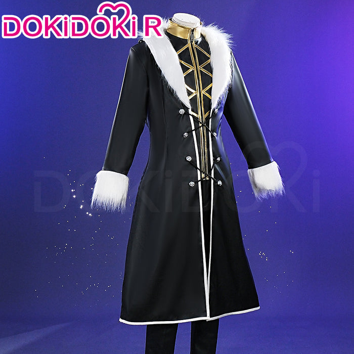 【Size S-2XL】DokiDoki-R Anime Cosplay Costume Black Plush Jacket