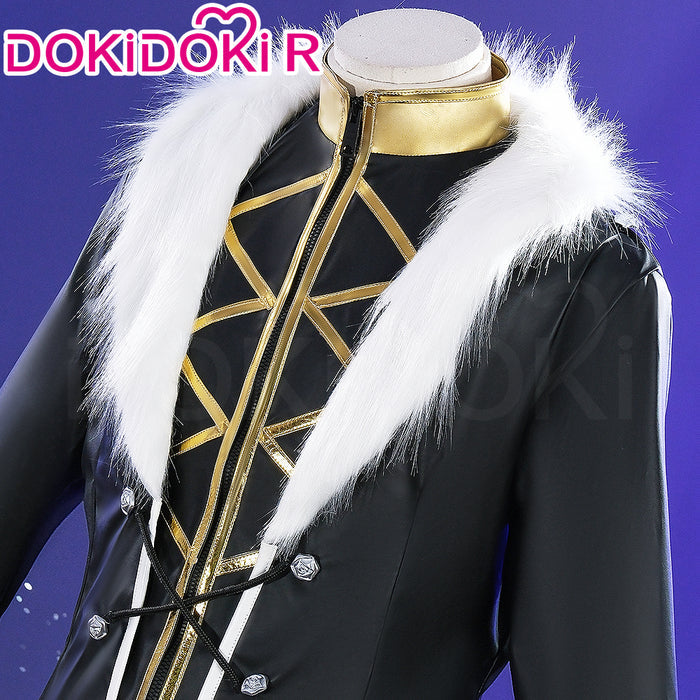 【Size S-2XL】DokiDoki-R Anime Cosplay Costume Black Plush Jacket