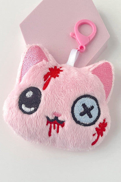 Creepy Cute Kawaii Cat Plush Bag Charm [Bloody Pastel]