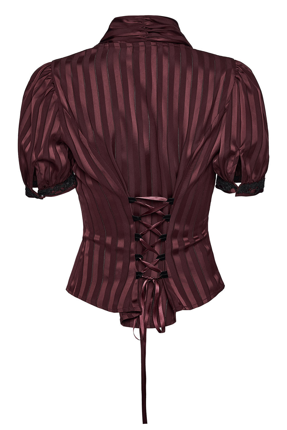 Crimsonlace Puff Sleeve Top [Red Merlot]