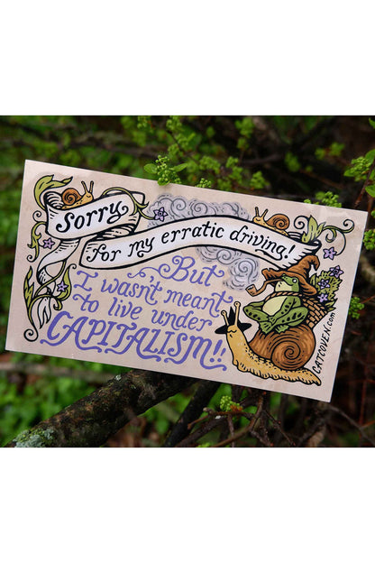 Capitalism Car Magnet