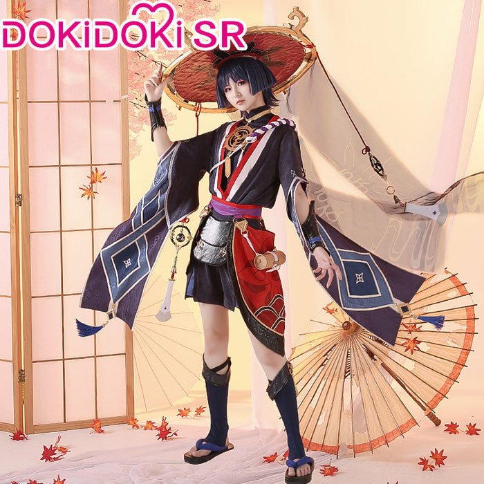 【US LOCAL SHIPPING 】DokiDoki-SR Game Genshin Impact  Scaramouche Cosplay Costume / Wig