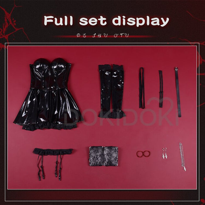 【US/EU LOCAL SHIPPING 】DokiDoki-SR Anime Cosplay Costume Women Black Dress Halloween