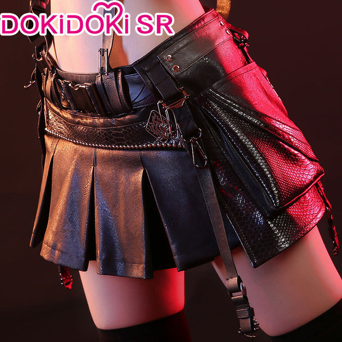 【US/EU LOCAL SHIPPING 】DokiDoki-SR Tiifa Lockkhart Cosplay Costume / Wig Women