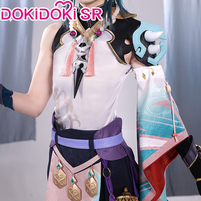 【US/EU LOCAL SHIPPING 】【S-2XL】DokiDoki-SR Game Genshin Impact  Cosplay Xiao Halloween Costume / Wig Men