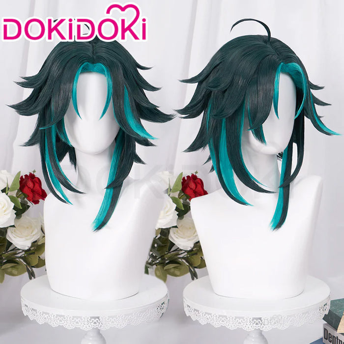 【US/EU LOCAL SHIPPING 】【S-2XL】DokiDoki-SR Game Genshin Impact  Cosplay Xiao Halloween Costume / Wig Men