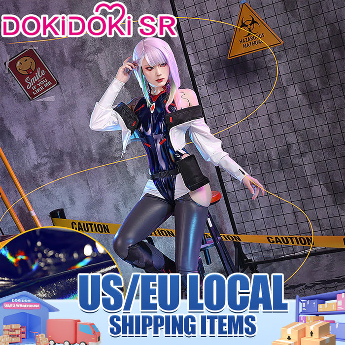 【US/EU LOCAL SHIPPING 】【Size S-2XL】DokiDoki-SR Game Anime Cosplay Costume Racing Suit / Wig