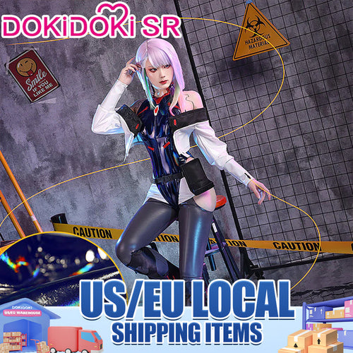 【US/EU LOCAL SHIPPING 】【Size S-2XL】DokiDoki-SR Game Anime Cosplay Costume Racing Suit / Wig
