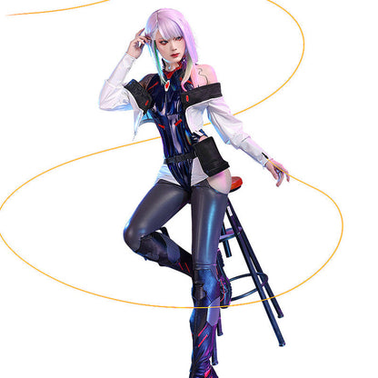 【US/EU LOCAL SHIPPING 】【Size S-2XL】DokiDoki-SR Game Anime Cosplay Costume Racing Suit / Wig