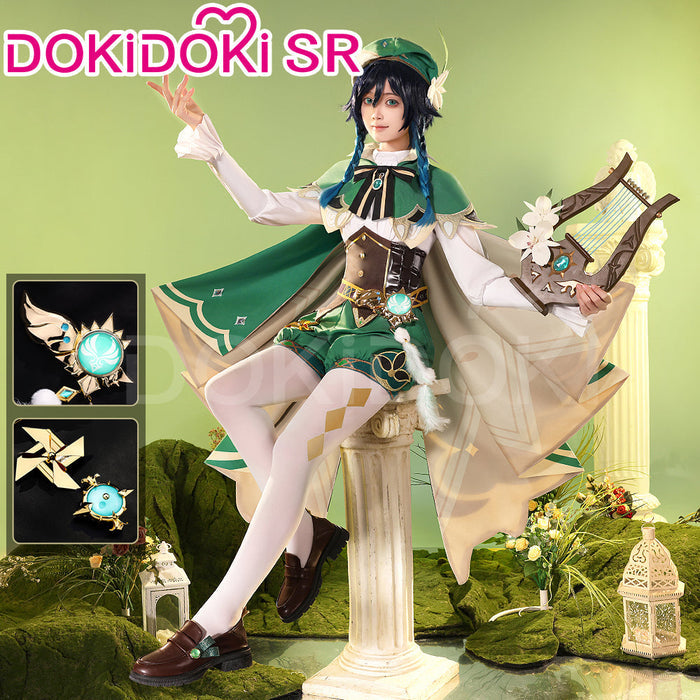 【US/EU LOCAL SHIPPING 】【Size S-2XL】DokiDoki-SR Game Genshin Impact Cosplay Venti Costume