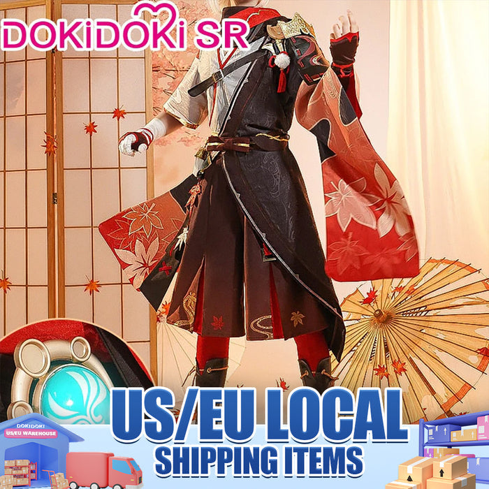 【US/EU LOCAL SHIPPING 】【Size S-2XL】DokiDoki-SR Game Genshin Impact Kazuha Cosplay Costume Men
