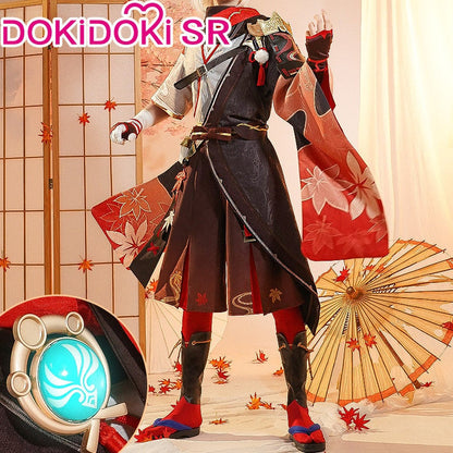 【US/EU LOCAL SHIPPING 】【Size S-2XL】DokiDoki-SR Game Genshin Impact Kazuha Cosplay Costume Men