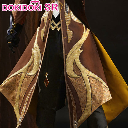 【US/EU LOCAL SHIPPING 】【Size S-3XL】DokiDoki-SR Game Genshin Impact Zhong Li Cosplay Zhongli Costume / Wig