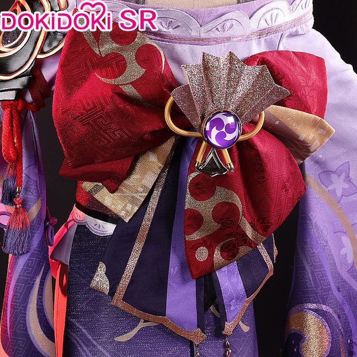 【US/EU LOCAL SHIPPING 】【Size S-XXL】DokiDoki-SR Game Genshin Impact Raiden Shogun Cosplay Costume / Wig Baal Halloween