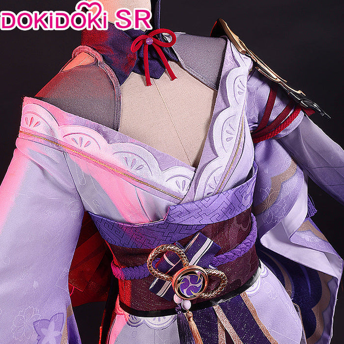 【US/EU LOCAL SHIPPING 】【Size S-XXL】DokiDoki-SR Game Genshin Impact Raiden Shogun Cosplay Costume / Wig Baal Halloween