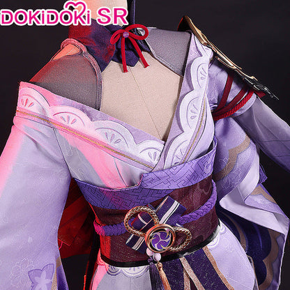 【US/EU LOCAL SHIPPING 】【Size S-XXL】DokiDoki-SR Game Genshin Impact Raiden Shogun Cosplay Costume / Wig Baal Halloween