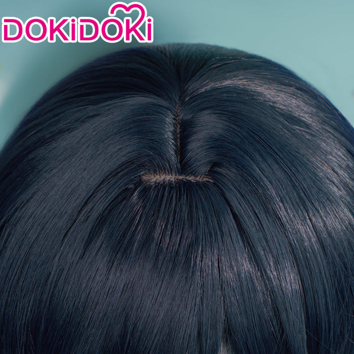 【US/EU LOCAL SHIPPING】【Gradient Ver 】DokiDoki Game Genshin Impact Venti Cosplay Wig Black Blue Wig