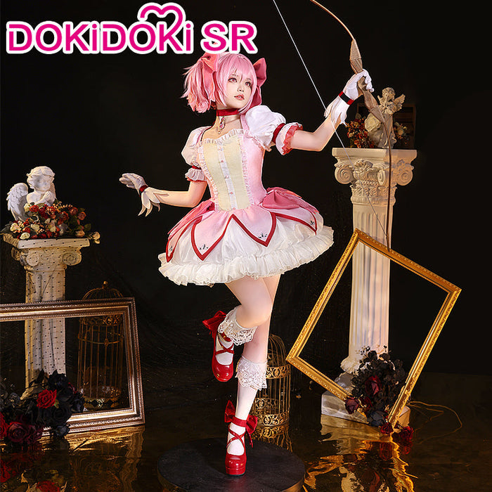 【US/EU LOCAL SHIPPING】【Size S-2XL】DokiDoki-SR Anime Cosplay Costume / Wig Pink Battle Dress Cute