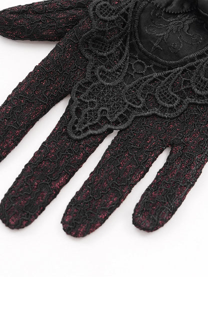 Blood Lace Gothic Gloves
