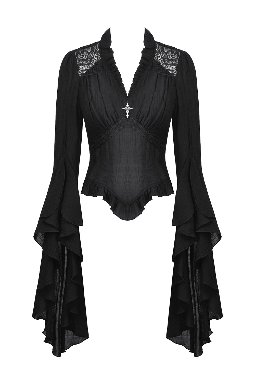 Beastly Long Bell Sleeve Blouse