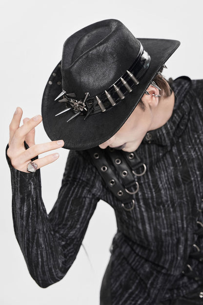 Dagger Bone Studded Hat
