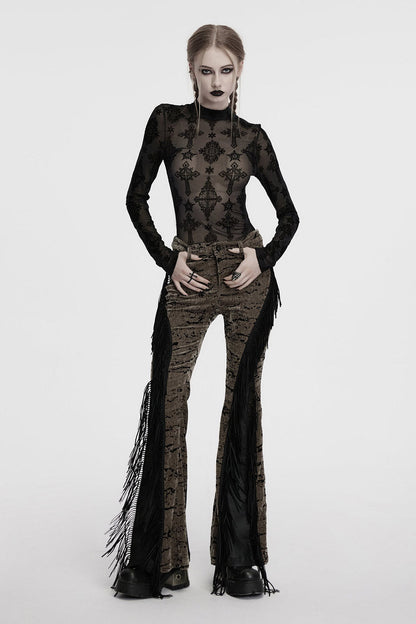 Cathedral Crosses Mesh Top