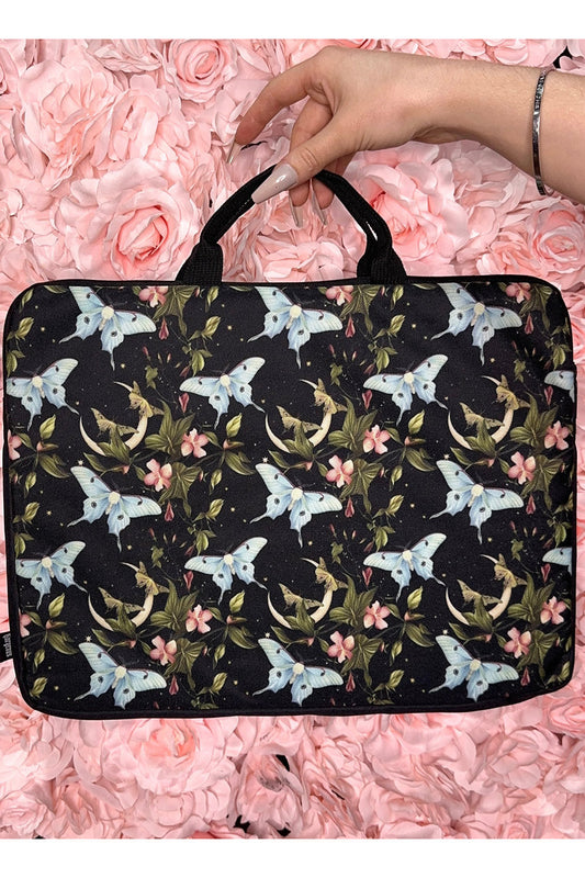 Aqua Lunar Canvas Laptop Case
